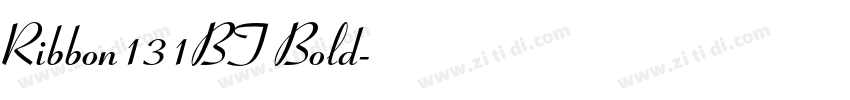 Ribbon131BT Bold字体转换